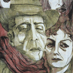 1975 autoritratto romantico acquaforte 47x32 1di50